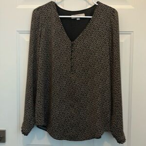 Loft lined floral blouse